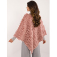 Poncho-AT-PN-2347.88-ciemny różowy