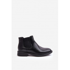 Pánske Chelsea Boots nízke čierne Dymidi