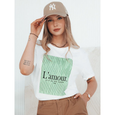 T-shirt damski LAMOUR biały Dstreet RY2586