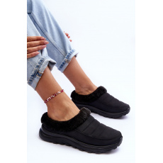 Nízke snehové topánky Slip-on Black Olwina