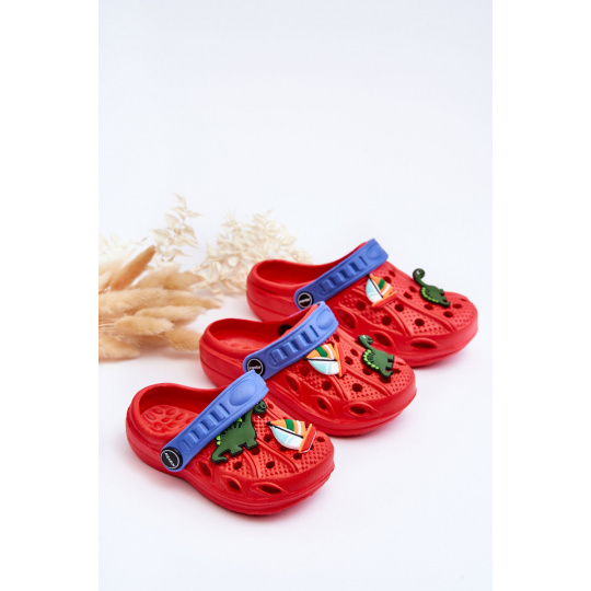 Detské penové ľahké šľapky Crocs Red Sweets