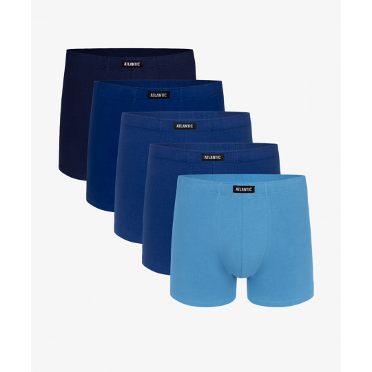 Pánske boxerky ATLANTIC 5Pack - odtiene modrej