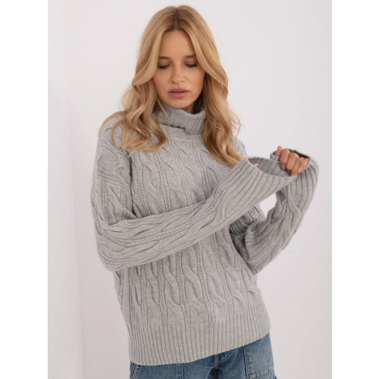 Sweter-AT-SW-23445.00-szary