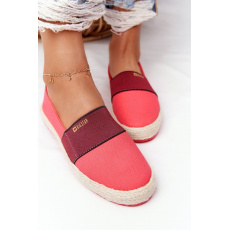 Červené espadrilky na pletenej podrážke Big Star HH274478