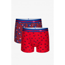 Pánske boxerky ATLANTIC 2Pack - modrá / červená