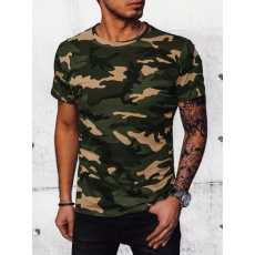 Pánske tričko camo Farba Khaki DSTREET RX5034