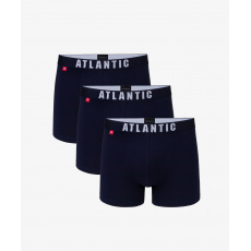 *3-BALENIE Pánske boxerky ATLANTIC - tmavo modrá