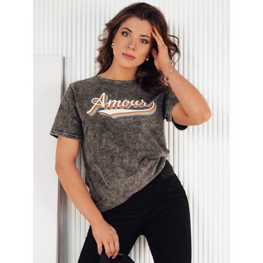 T-shirt damski AMOURETTE szary Dstreet RY2394