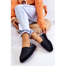 Nazúvacie espadrilky Big Star JJ274878 ČIERNE