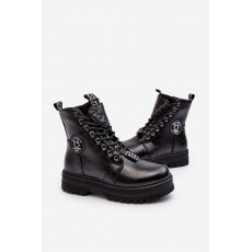 Detské zateplené Trapper Boots Black Conley