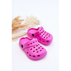 Detské penové sandále Crocs Dark Pink Lucas